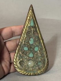 Chinese Antique Gilt Bronze Belt Buckle