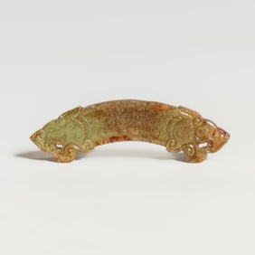 Chinese Carved Russet Jade Plaque