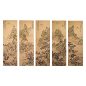 Attributed to Wang Hui (1632 - 1717) - Chinese Painting Scroll of Landscape