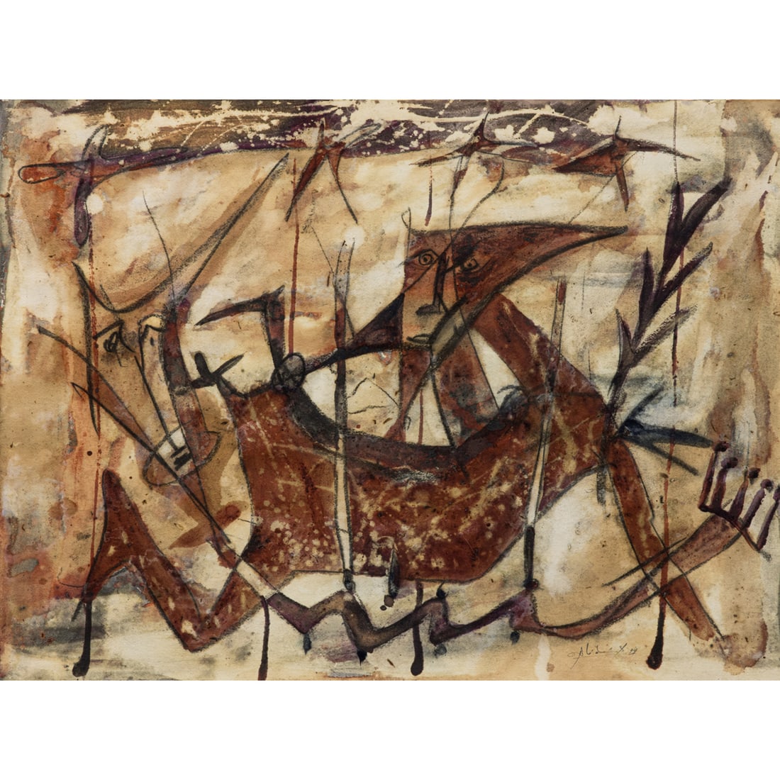 Work on paper, Alejandro Santiago (1 of 3)