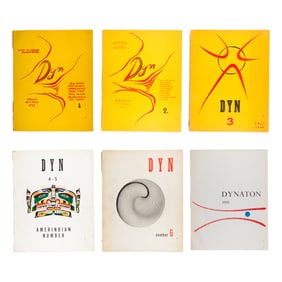 Complete set of DYN art magazines, Wolfgang Paalen