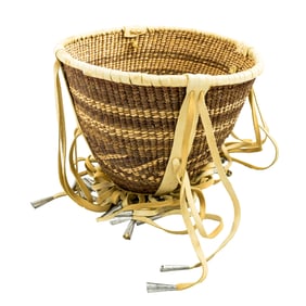 An Apache burden basket by Cecelia Henry