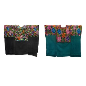 Two Guatemalan huipils