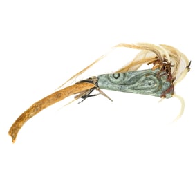 A Pacific Northwest mixed media ceremonial ornament, Julian, 1994, signed and dated, 14