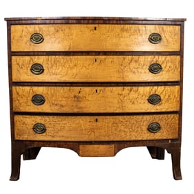 A Federal bow front chest circa 1810