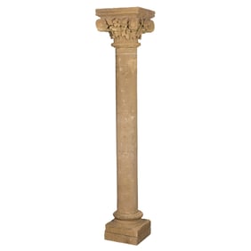 A sandstone Corinthian column