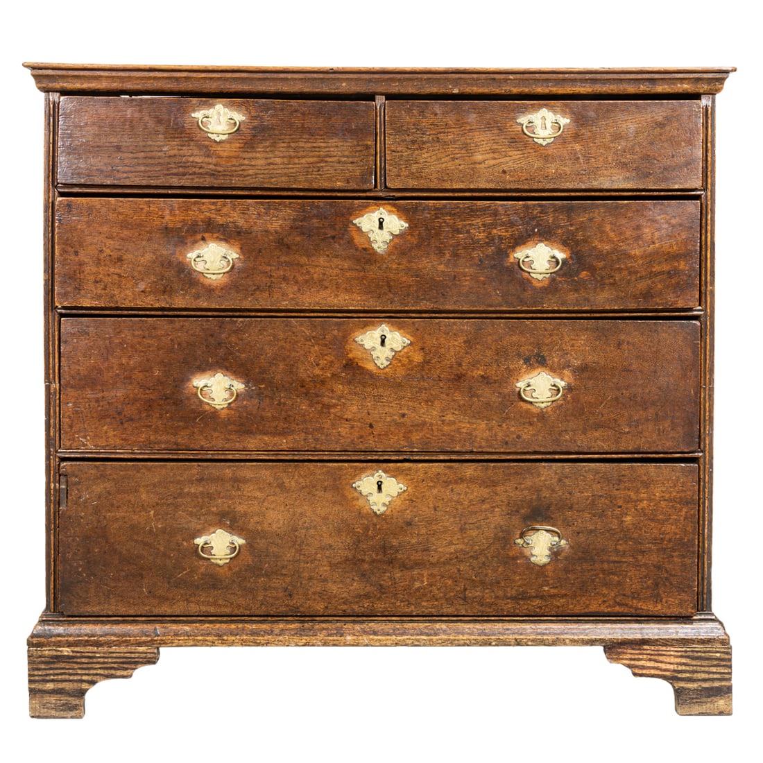 A George III oak chest of drawers (1 of 5)