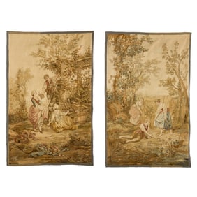 A group of two Continental tapestries