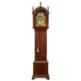 A Federal style tall case clock