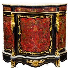 A French Napoleon III gilt mounted salon cabinet circa 1860