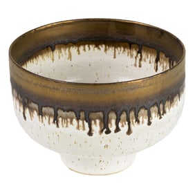 A Lucie Rie Style Pottery Vessel