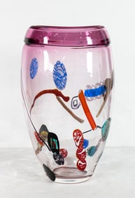 A Murano glass vase