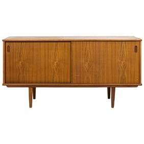 A Danish Modern Dyrlund teak credenza