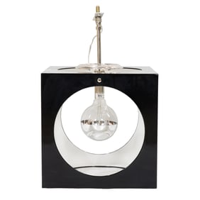 An Urban Electric Co. enameled steel cube ceilng fixture