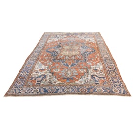 An antique Persian Serapi carpet