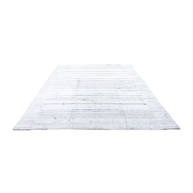 A contemporary handmade Indian wool carpet