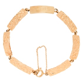 A 14k gold bracelet