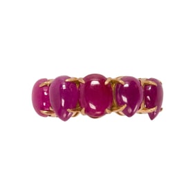 A Ruby and 18k Gold Ring
