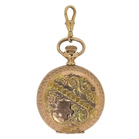 A Waltham 14k gold pocket watch