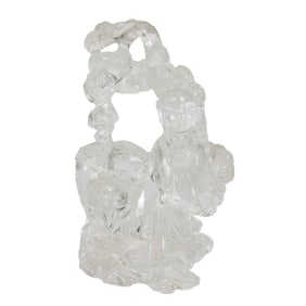 A Chinese rock crystal carving