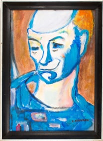 Painting, Blue Clown