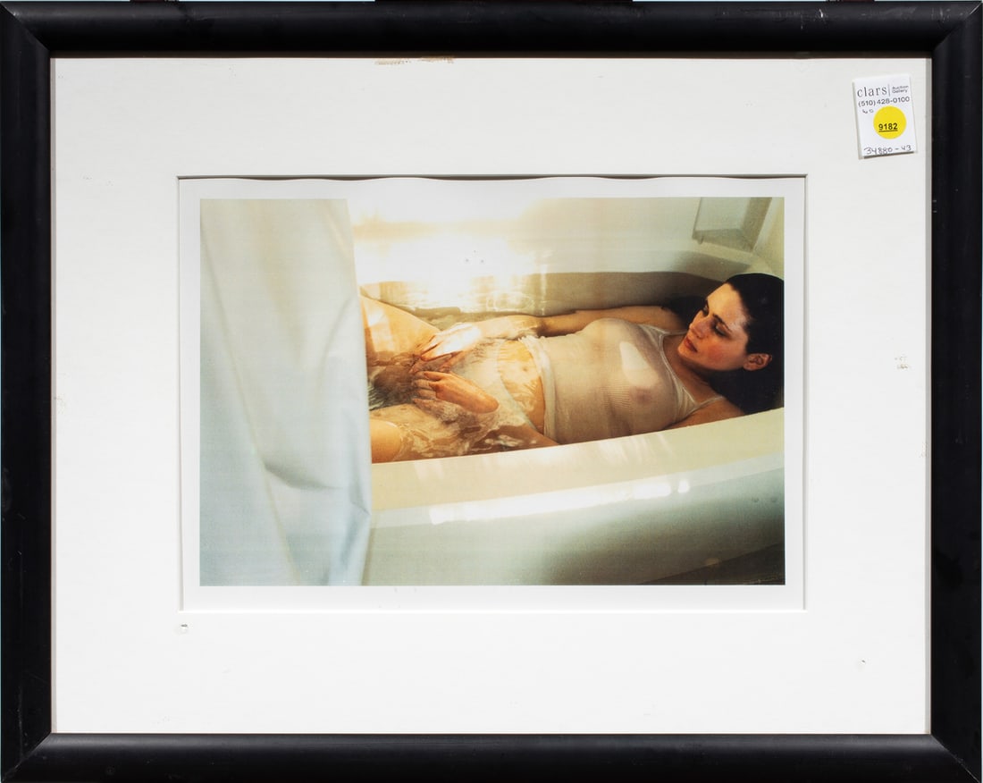 Photograph, Anna Gaskell: Anna Gaskell (American, b. 1969), Untitled (Woman in Bathtub), digital print, unsigned, overall (with frame): 18"h x 22.5"w