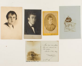 Assorted 19th photographs and postcards