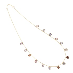 A Spinel and 18k Gold Necklace