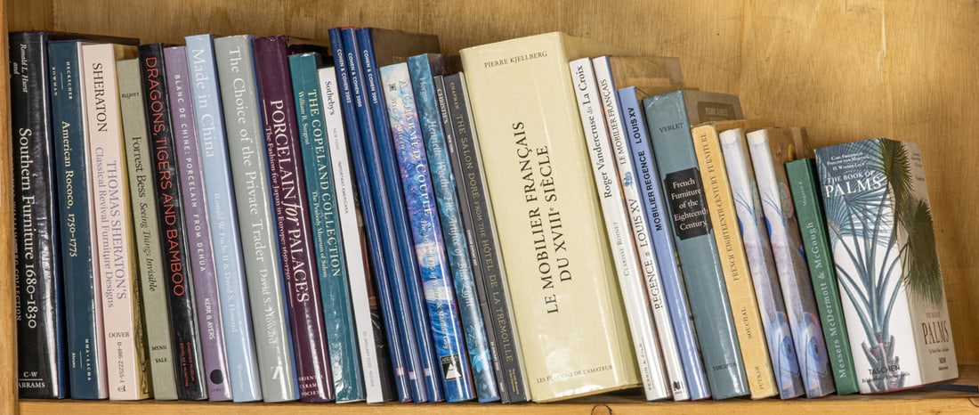 A group of twenty-eight reference books on antique furniture and porcelain (1 of 1)