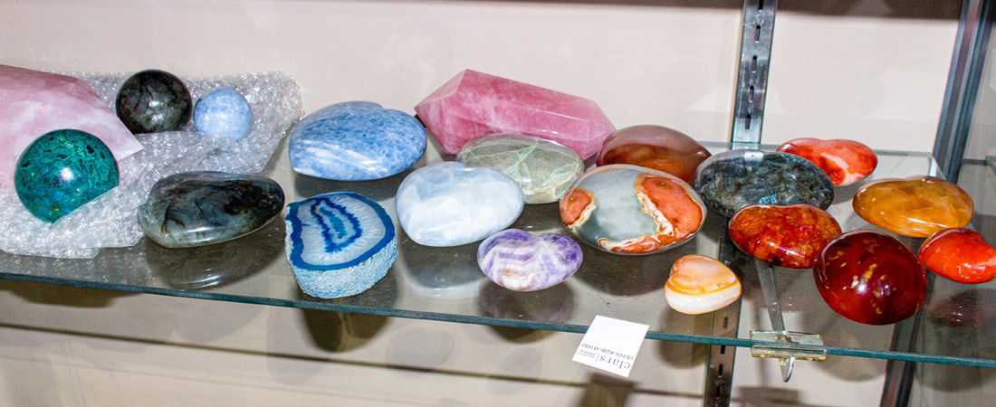 A group of polished minerals and crystals (1 of 1)