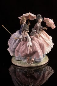 A Lladro porcelain figure 'Three Sisters'