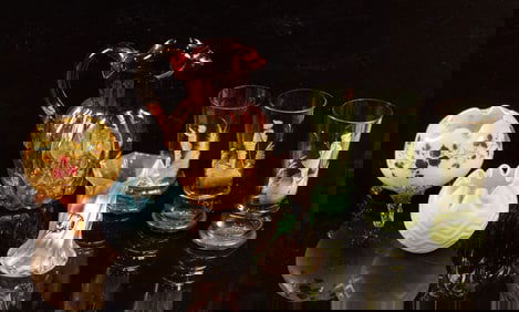 A group of mainly Victorian glass