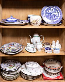 Three shelves of Italian