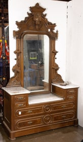 An American Victorian princess dresser circa 1870