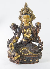 A Nepalese gilt bronze Tara