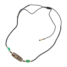 A Tibetan Dzi bead