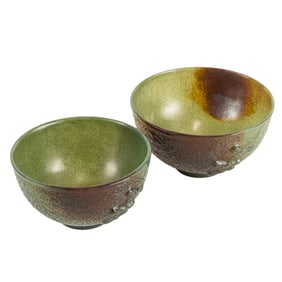 (lot of 2) Chinese jade wine cups