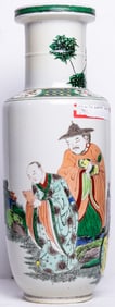 A Chinese famille verte vase