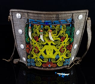 A Dayak baby carrier from Borneo