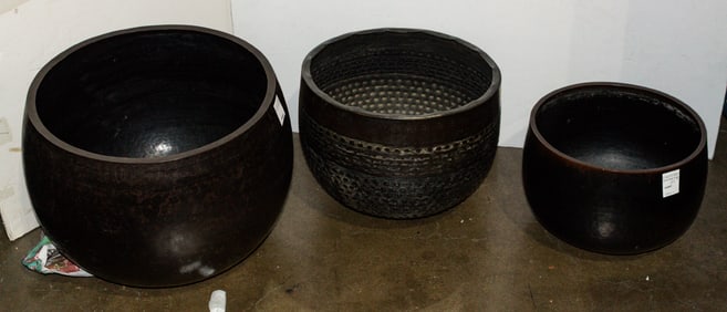 (lot of 3) Japanese bronze orin bells