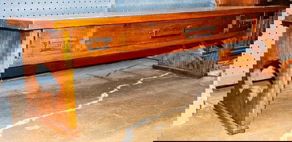 A Chinese hardwood low table