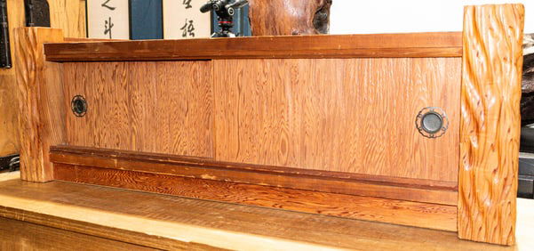 A Japanese hardwood tansu chest