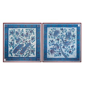 (lot of 2) Indonesian batik pictures