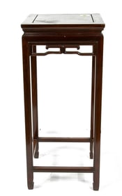 A Chinese rosewood square side table