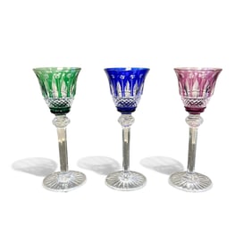 St. Louis Cut Crystal Glasses