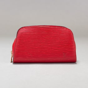 Louis Vuitton Epi Dauphine Leather Cosmetics Pouch Purse