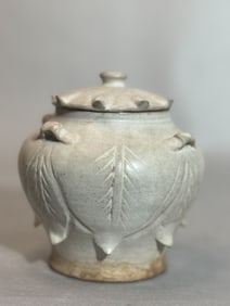 Chinese Lotus Covered Vase, Song Dynasty