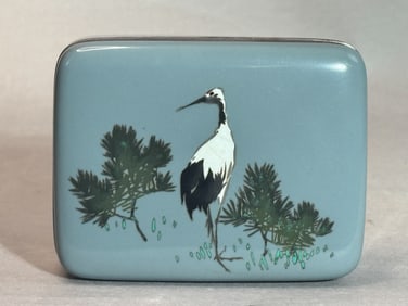 Japanese Cloisonne Box by Ando Jubei, Meiji Period