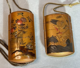 Two Japanese Lacquer Inro