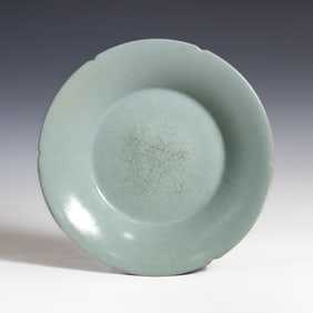 Chinese Celadon-Glazed Dish